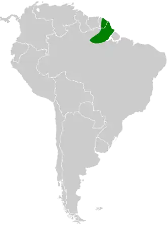 Description de l'image Threnetes niger map.svg.