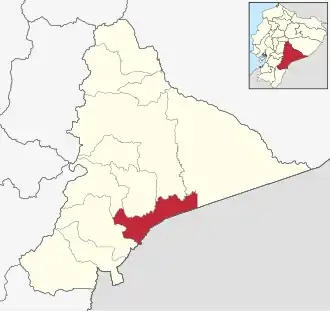Localisation de Canton de Tiwintza