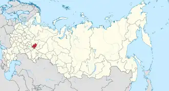 Localisation de République d'Oudmourtie