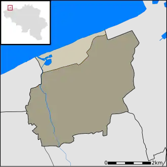 Localisation de Uitkerke