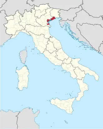 Localisation de Ville métropolitaine de Venise