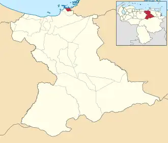 Localisation de Guanta