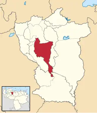 Localisation de Rómulo Gallegos