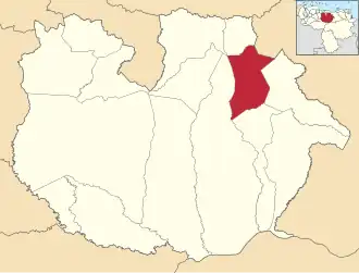 Localisation de José Félix Ribas