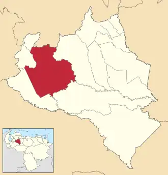 Localisation de Guanare