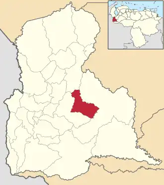Localisation de Francisco de Miranda