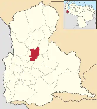 Localisation de José María Vargas