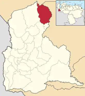 Localisation de Samuel Darío Maldonado