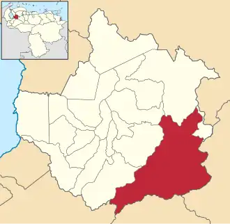 Localisation de Boconó