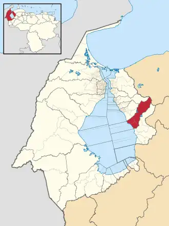 Localisation de Valmore Rodríguez