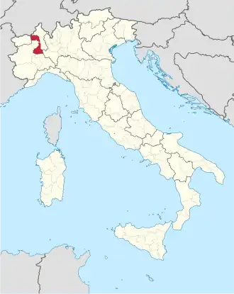Localisation de Province de Verceil
