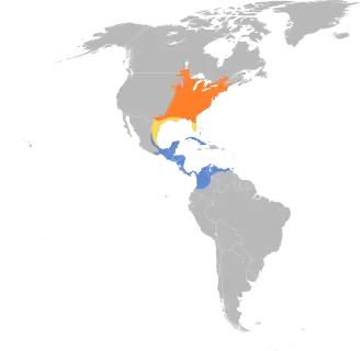 Description de l'image Vireo_flavifrons_map.svg.