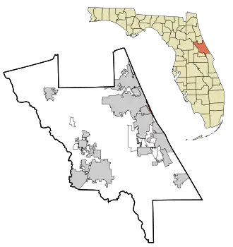 Localisation de Daytona Beach Shores