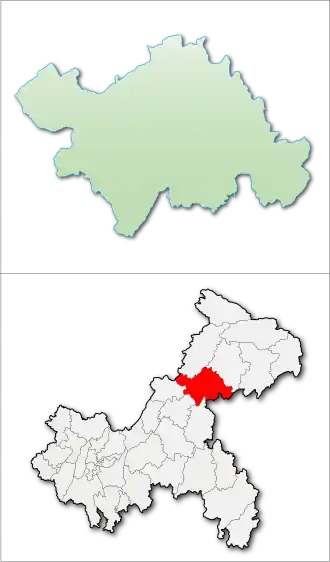 Localisation de Wànzhōu Qū