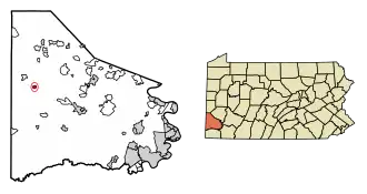 Localisation de West Middletown