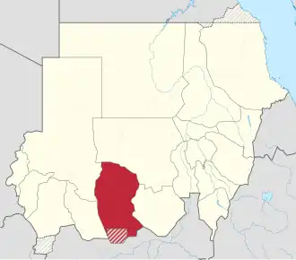 Localisation de Kordofan-Occidental