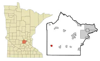 Localisation de Cokato