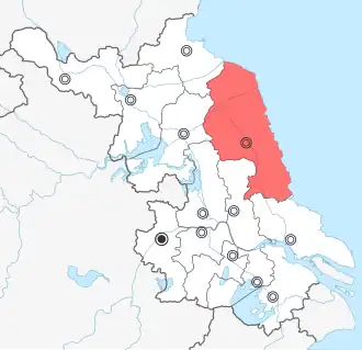 Localisation de Yancheng shi