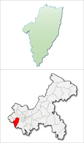 Localisation de Yǒngchuān Qū