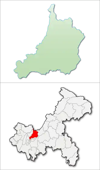 Localisation de Yúběi Qū