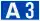 Cartouche signalétique représentant la route