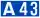 Cartouche signalétique représentant la route