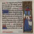 Bandeau marginal - scène de Circoncision du Christ (fol. 69 r.)