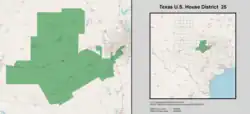 Description de l'image Texas_US_Congressional_District_25_(since_2021).tif.