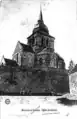 L'église Saint-Léger de Pernant sur une carte postale ancienne.