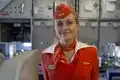 Hôtesse de l'air de la compagnie aérienne Aeroflot.