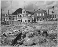 Ruines de Séoul avec le bâtiment du gouvernement-général en arrière-plan, le 1er novembre 1950
