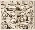 Plans de forteresses aux Pays-Bas, 1684.