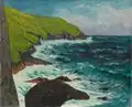 The Cliffs at Beg-ar-Fry, Saint-Jean-du-Doigt [en fait, Beg-ar-Fri se trouve en Guimaëc] (Cleveland Museum of Art, 1895).