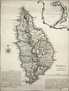 Carte de la Dominique, Jefferys Thomas (1760)