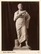 Portrait de Sophocle, v. 330. Copie en marbre. H. 2,05 m. Vatican, musée Pio Cristiano(?)