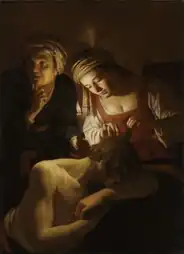 Gerrit van Honthorst, Samson et Dalila, 1616
