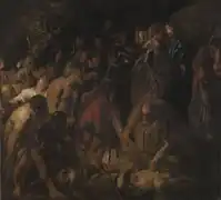 Jacob Jordaens, La Trahison du Christ, fin des années 1650.