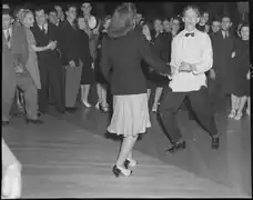 Démonstration de swing hot jazz à un concert