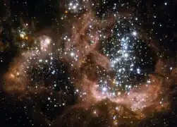La nébuleuse NGC 604 dans Messier 33.