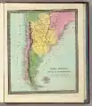 Plan américain de 1835 : l’ouest de la Patagonie est chilien. L’est de la Patagonie et la Terre de Feu sont Res nullius.