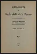 Troisième Rapport des Commissaires