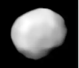 Image de (704) Interamnia, l'un des 10 plus grands astéroïdes de la ceinture principale (D ~ 330&nbsp;km) / VLT, 2021.
