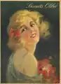 Jeune fille aux coquelicots, René Péan.